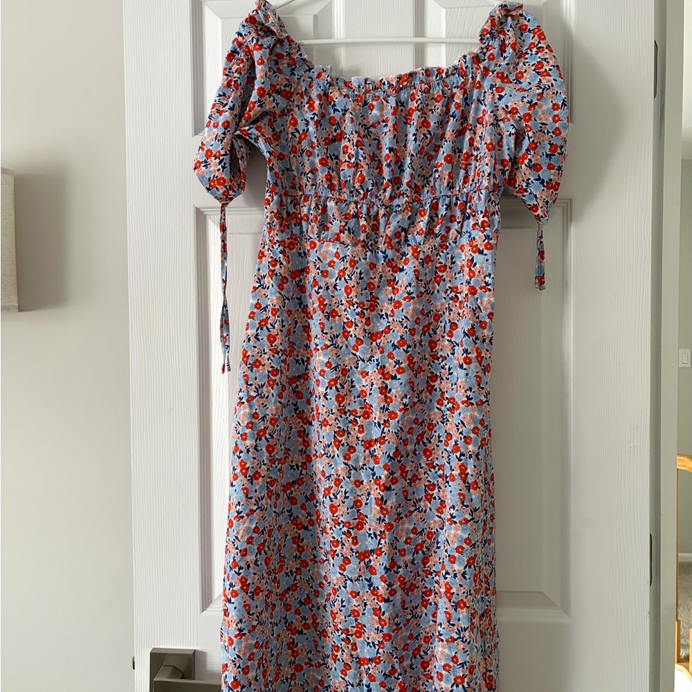 Floral Milkmaid Midi Dress - NEW